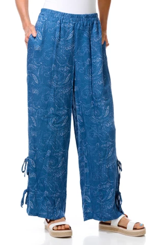 Thumbnail 1: Cupio Blush Women's Textured Double Tie Hem Pants 