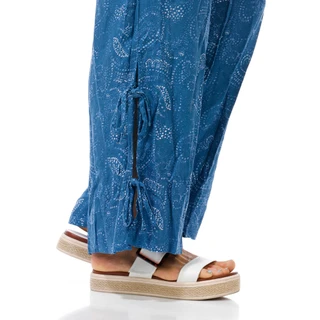 Thumbnail 2: Cupio Blush Women's Textured Double Tie Hem Pants 