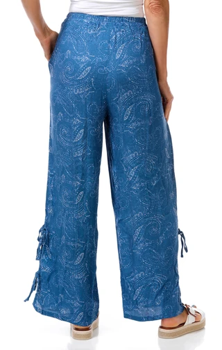 Thumbnail 3: Cupio Blush Women's Textured Double Tie Hem Pants 