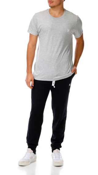 Thumbnail 1: Hurley Men's 2 Pc Short Sleeve Lounge Tee Short Set 