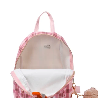 Thumbnail 4: Aeropostale Girl's Plaid Teddy Bear Mini Backpack 