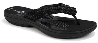 Thumbnail 1: Clarks Women's Breeze Gem Flip Flops 