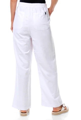 Thumbnail 2: Lands End Women's Straight Leg Elastic Pull-On Pants 
