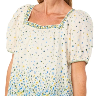 Thumbnail 3: MAX STUDIO Women's Square Neck Ruffle Sleeve Blouse 
