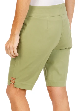 Thumbnail 3: Coral Bay Women's Gold Bar Hem Bermuda Shorts 