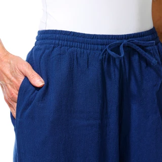 Thumbnail 2: Lands End Women's Curved Hem Split Leg Pants 