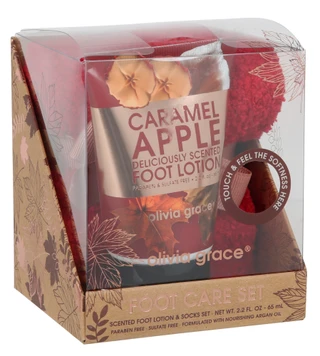 Thumbnail 1: Olivia Grace 2 Pc Scented Lotion & Socks Foot Care Set 