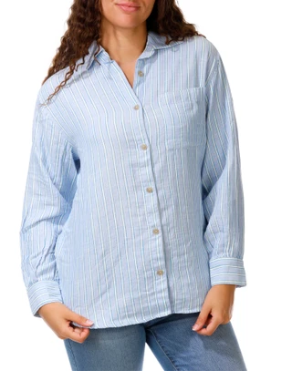 Thumbnail 1: BILLABONG Juniors Long Sleeve Button Down Top  