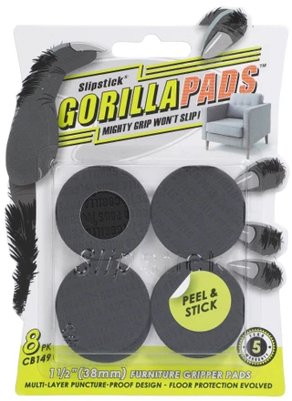 Thumbnail 1: Slipstick 8 Pk Peel & Stick Gorilla Pads  