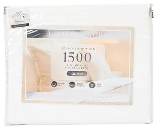 Thumbnail 1: Hotel Luxury Queen 6 Pc Solid Luxury Sheets 