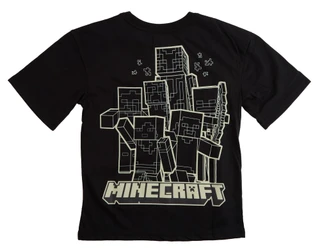 Thumbnail 2: Minecraft Boy's Short Sleeve Minecraft Graphic Tee 