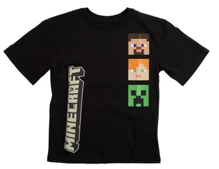 Thumbnail 1: Minecraft Boy's Short Sleeve Minecraft Graphic Tee 