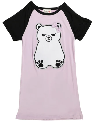 Thumbnail 1: That's my Girl Girl's Short Sleeve Polar Bear Graphic Dress 
