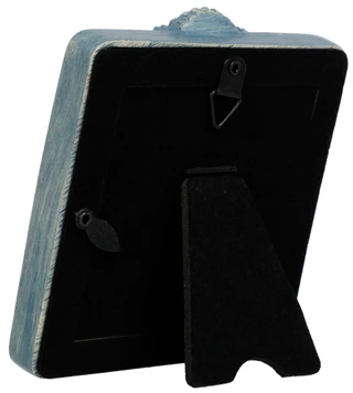 Thumbnail 2: ENCHANTE 3x3 Blue Seashell Accent Picture Frame 