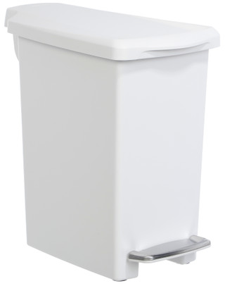 Thumbnail 1: Simplehuman Slim Profile Plastic Waste Step Can 