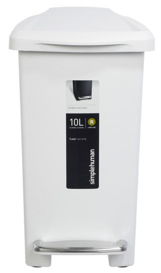 Thumbnail 3: Simplehuman Slim Profile Plastic Waste Step Can 