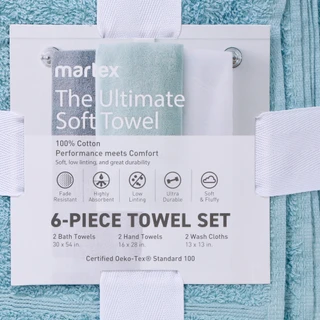 Thumbnail 4: Martex 6 Pc Ultimate Soft Bath Towel Set 