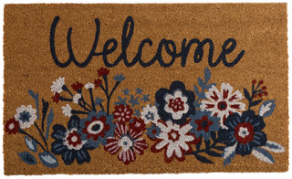 Thumbnail 1: Envogue 18x30 Americana Flower Welcome Mat 