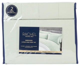 Thumbnail 1: RACHEL ROY King 6 Pc Embossed Sheet Set 