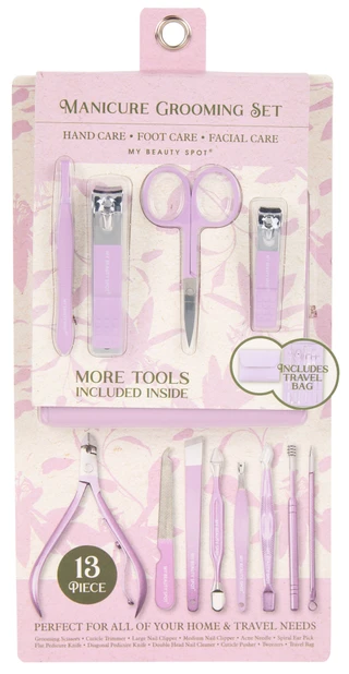 Thumbnail 1: My Beauty Spot 13 Pc Manicure Grooming Set 