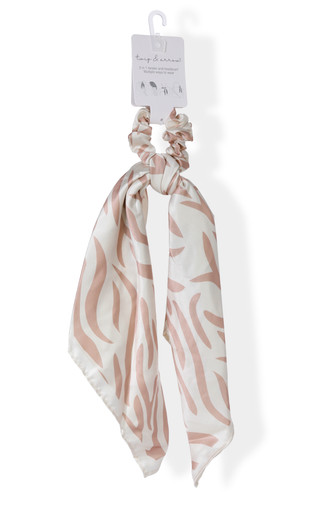 Thumbnail 1: TWIG & ARROW 2 in 1 Zebra Print Twister and Headscarf 