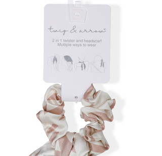 Thumbnail 3: TWIG & ARROW 2 in 1 Zebra Print Twister and Headscarf 