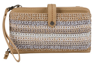 Thumbnail 1: THE SAK Faux Leather Crochet Crossbody Bag 