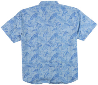 Thumbnail 2: TAILORBYRD Men's Short Sleeve Tropical Print Button Down Shirt 