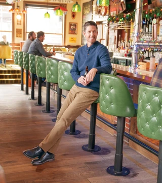 Thumbnail 2: Nunn Bush Men's Calderone Plain Toe Oxfords 