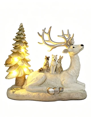 Thumbnail 1: Magical Season 11" LED Woodland Deer Decoration 