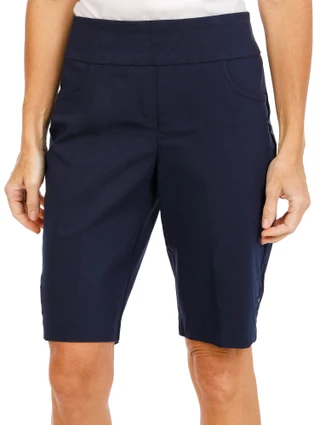 Thumbnail 1: Hearts of Palm Women's Solid Stretch Tech Bermuda Shorts 