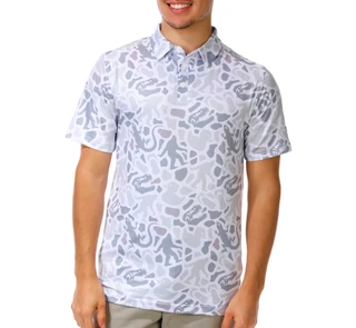 Thumbnail 1: Jedco Men's Short Sleeve Printed Camo Performance Polo 