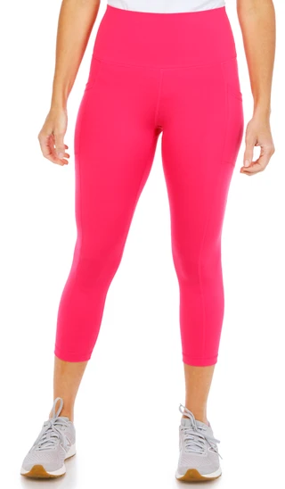 Thumbnail 1: 90 DEGREE BY REFLEX Women's Active High Rise Athletic Capris 