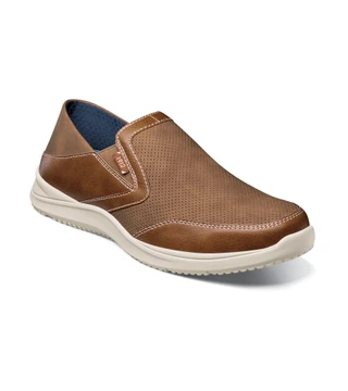 Thumbnail 1: Nunn Bush Men's Conway EZ Moc Toe Slip On Shoes 