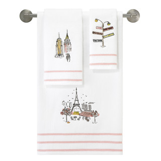 Thumbnail 2: Nicole Miller Nicole Miller City Girl 2-pc. Fingertip Towel 