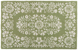 Thumbnail 1: Artisan Home Co. 20x32 Floral Hooked Rug 