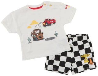 Thumbnail 1: Disney Baby Boys 2 Pc Cars Print Short Sleeve & Shorts Set 