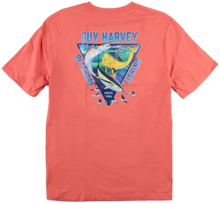 Thumbnail 2: Guy Harvey Men's Short Sleeve Offshore Fishing Print Tee 