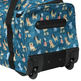 Thumbnail 3: Traveland 21 in Puppy Print Multi Pocket Duffle Bag 