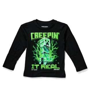 Thumbnail 1: Minecraft Little Boys Long Sleeve Graphic Tee 