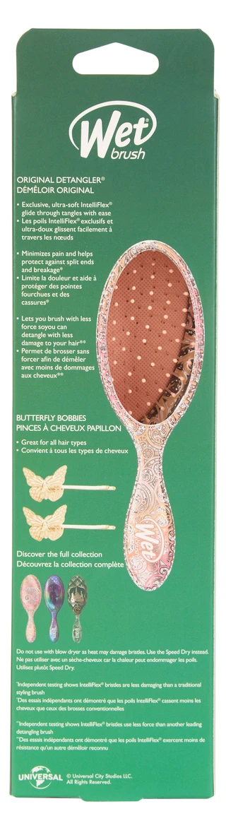 Thumbnail 2: Wet Brush 3 Pc Wicked The Original Detangler w/ 2 Butterfly Bobbies 