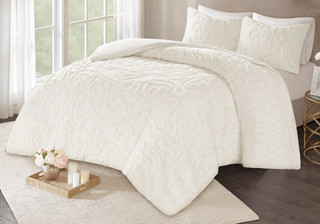 Thumbnail 1: Madison Park Madison Park Laetitia Medallion Duvet Set 