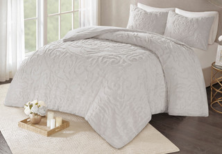 Thumbnail 3: Madison Park Madison Park Laetitia Tufted Medallion Comforter Set 
