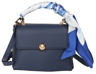 Thumbnail 1: ANNE KLEIN Top Handle Mini Satchel w/ Wrapped Scarf 