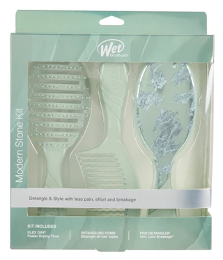 Thumbnail 1: Wet Brush-Pro 3 Pc Detangle & Style Modern Stone Kit 
