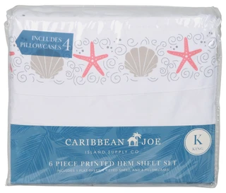 Thumbnail 1: Caribbean Joe King Size 6 Pc Sheets Set  