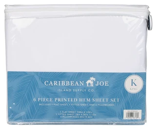 Thumbnail 2: Caribbean Joe King Size 6 Pc Sheets Set  