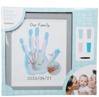 Thumbnail 1: Pearhead 10x12 DIY Family Hand Print Frame & Paints Set 