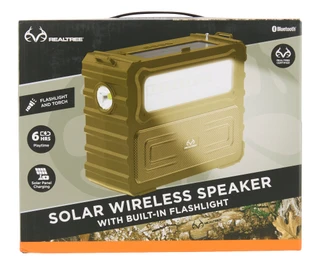 Thumbnail 1: Realtree Solar Wireless Speaker w/ Built-In Flashlight 