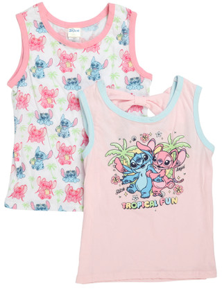 Thumbnail 1: STITCH Big Girls 2 Pc Graphic Tank Set 